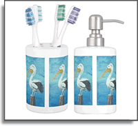 Pelican Tooth Brush Holder & Soap Dispenser